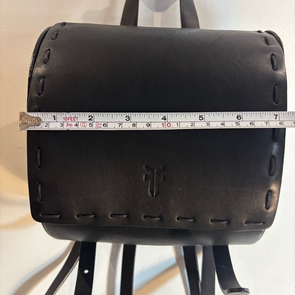 FRYE MINI Backpack Snap Closure Smooth Leather Adjustable Straps Top Handle - Picture 3 of 14